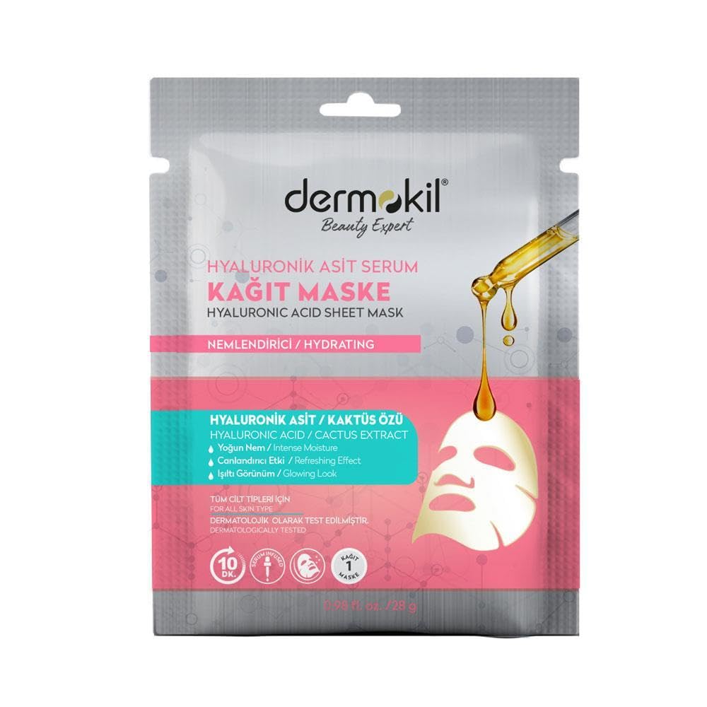 DERMOKİL Hyaluronik Asit Serum Kağıt Maske 23 gr