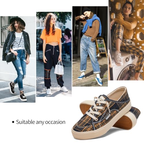 Image of hash bubbie Women's Slip on Canvas Shoes Non Slip Fashion Sneakers Loafers