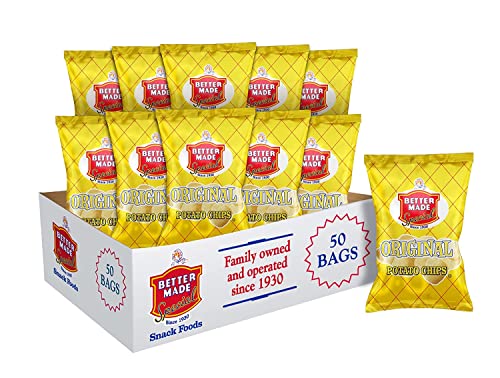 Better Made Special Potato Chips (Original) - 50 Pack - 50 x 1 oz. Bags - Crunchy, Individual Snacks Made from Fresh Potatoes - Detroit Family Owned and Operated