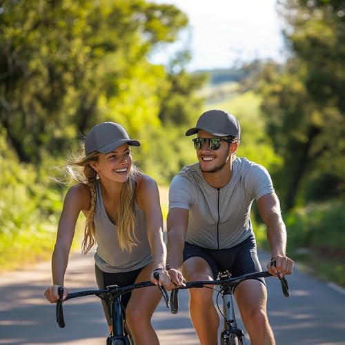 Image of 5-Panel Baseball Cap for Workouts, Hiking, Outdoor Sports, Customizable DIY Design, All-Season Comfort Fit, Adjustable