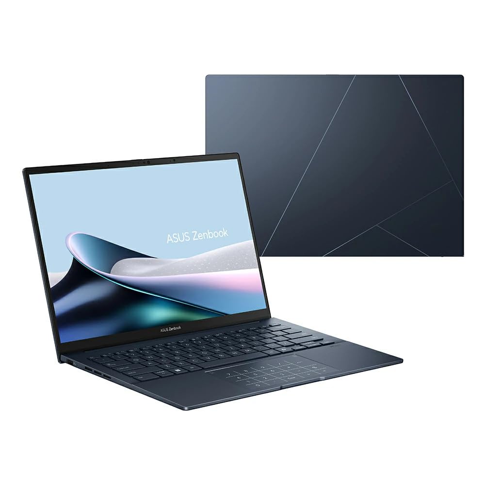 ASUS Zenbook 14 UX3405CA-SU1560W Intel Core Ultra 9 285H Computer portatile 35,6 cm [14] Touch screen 3K 16 GB LPDDR5x-SDRAM 512 GB SSD Wi-Fi 7 [802.11be] Windows 11 Home Blu (ASUS ZenBook 14 UX3405C
