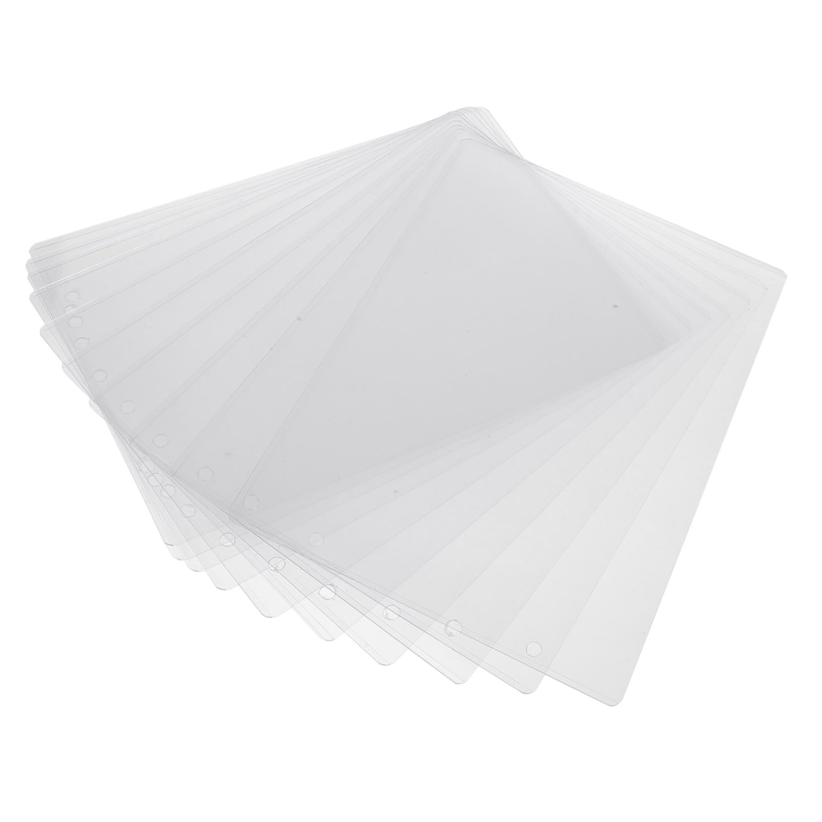 ULTECHNOVO 10 Stück A4 Klarsichthüllen aus Abs Transparente Schutz und Papierhüllen mit Hakenloch 290x213mm für Preisdisplay im Supermarkt