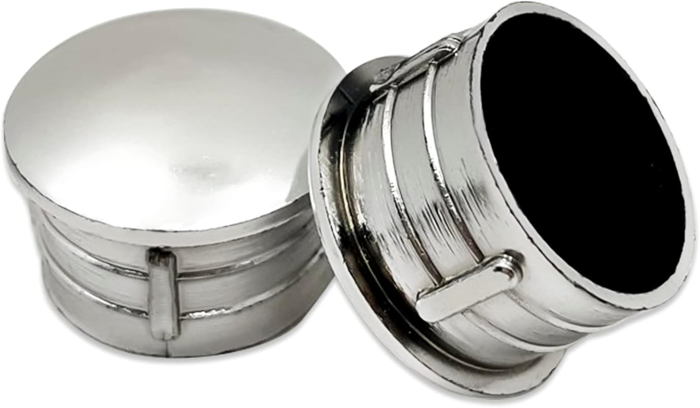 Flyshop 10Pcs Tube Hole Inserts Pipe Tubing End Caps Round Silver Plating Plastic Plugs (19/32", 15 mm)