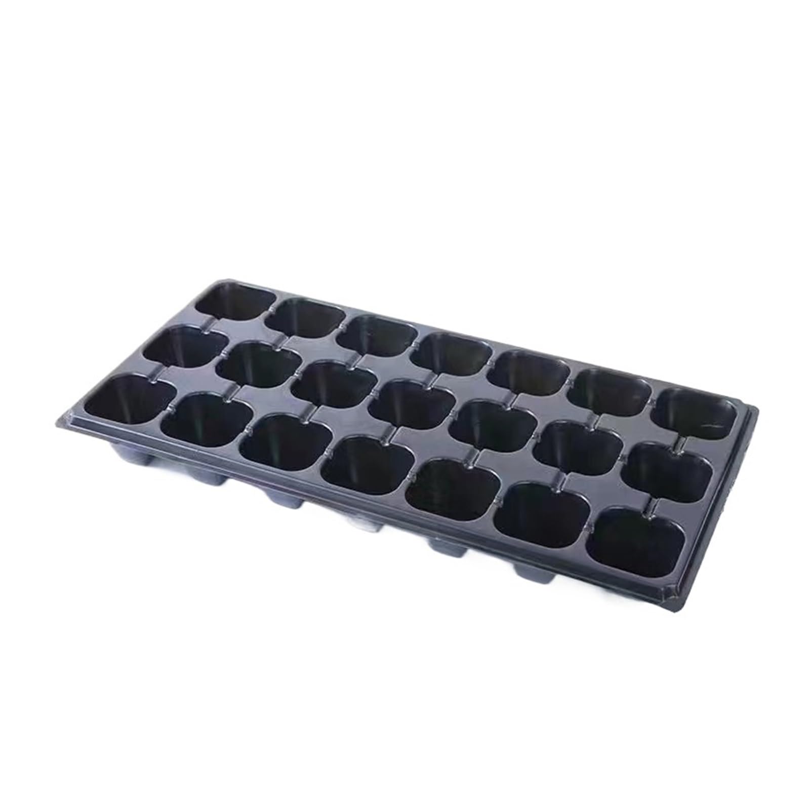 Plaque Semis Plateaux de semis en Plastique, 10 pièces, Plateaux de Germination de Jardinage, conteneur de semis Noir, Fournitures de Jardin for légumes et Fleurs(Color 1)