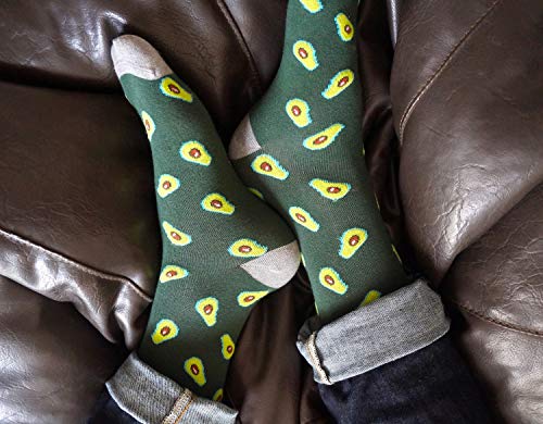 Image of Mint & Oak Printed Crew Socks For Men, Soft Cotton Calf Length Socks, Colorful Sock Gift For Men, Anti-Microbial & Odour Free, Funky Socks - Gift Box of 3