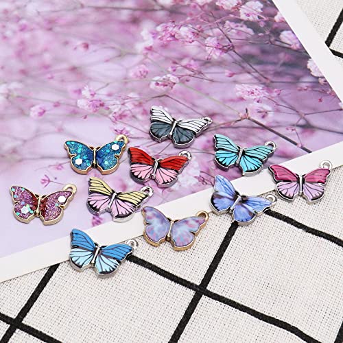 EMagTech 50 ciondoli a forma di farfalla, per