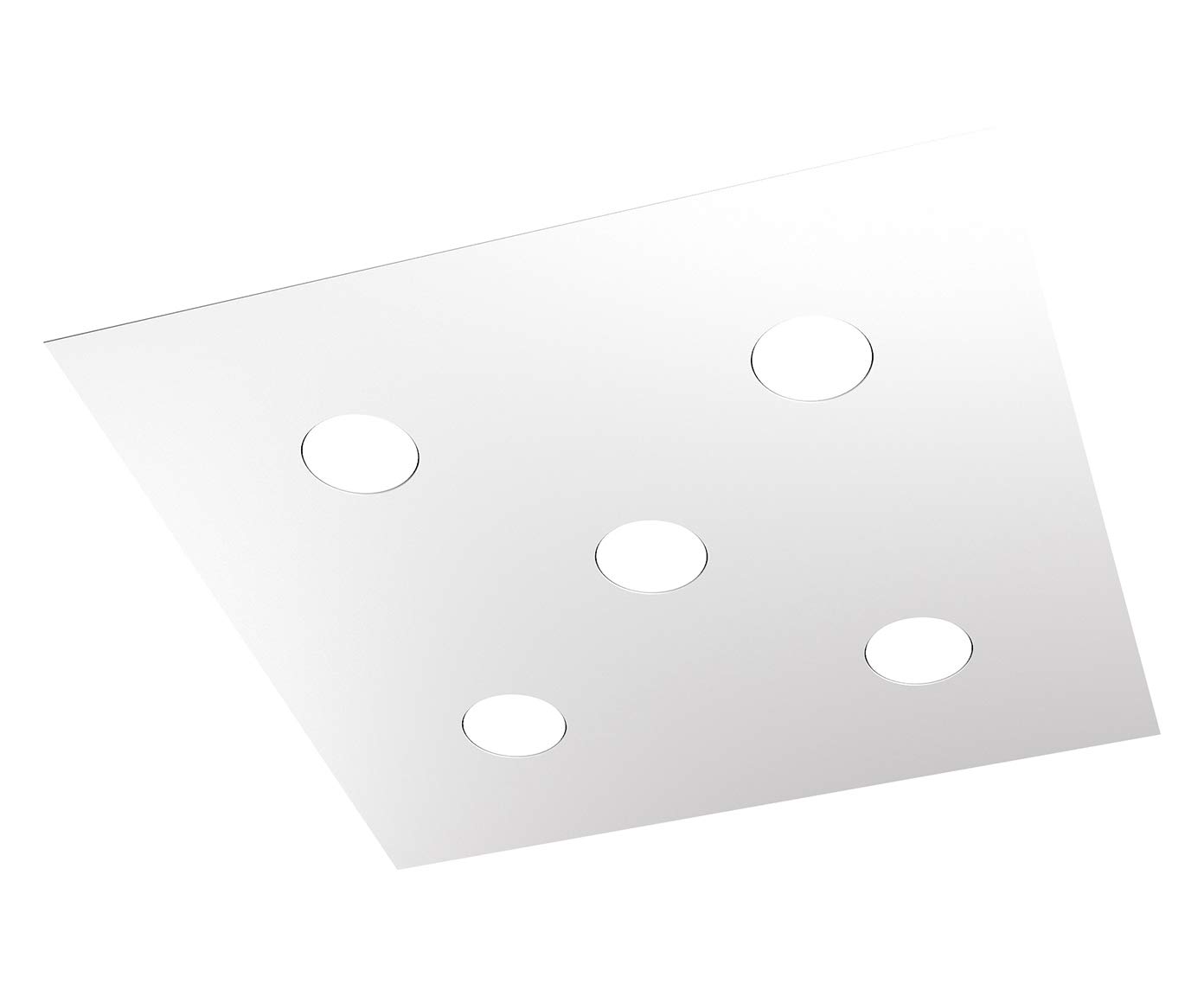 PLAFONIERA LED MODERNA QUADRATA BIANCO L 60 CM