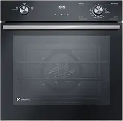 Forno de Embutir Electrolux a Gás 80L Efficient com PerfectCook360 Preto OE8GH 220v