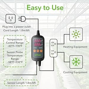 Bnlinkdigitaltemperaturecontrollerthermostatoutletwithheatingcoolingmode2stageoutletthermostatcontrollerplugforreptilesaquariumcarboyhomebrewbreedingfermenterseedgermination Urban Country Home Decor Bn link digital temperature controller thermostat outlet with heating cooling mode 2 stage outlet thermostat controller plug for reptiles aquarium carboy homebrew breeding fermenter seed germination urban country home decor