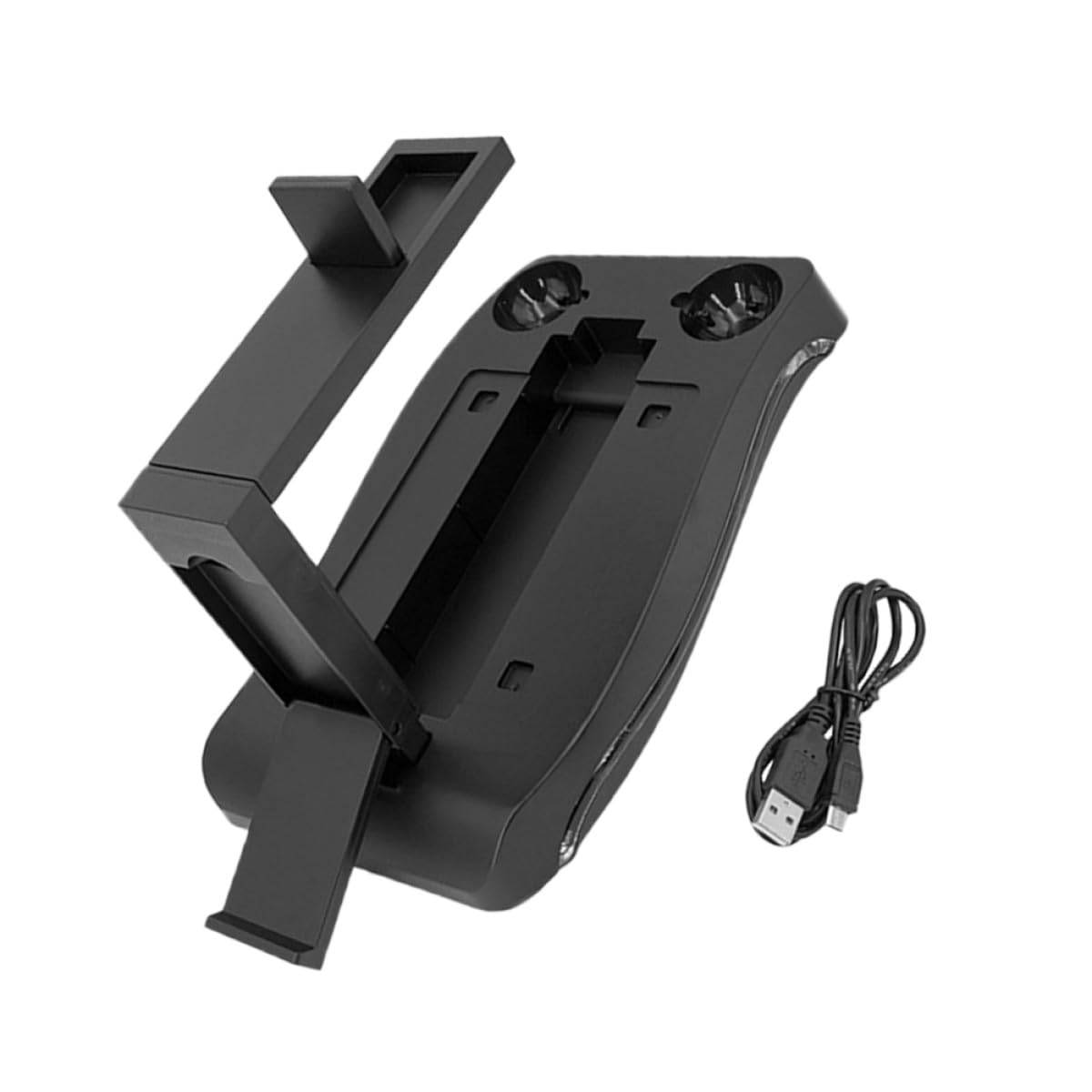 Supporto di Ricarica per Controller Vr in Abs Nero Funzione di Ricarica e Organizer per Console da Gioco Vr per Gaming