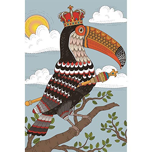 Rey Toucan De Madera Dibujos Animados Rompecabezas Estilo Indio Difícil Reto Juguetes Aliviar El Estrés Regalo De La Decoración 500/1000/2000/3000/5000/6000 Piezas 0814 (Size : 6000 Pieces)