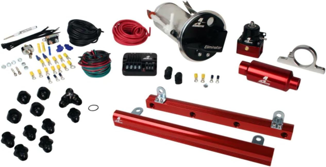 Aeromotive 17329 Stealth Eliminator Street System with 5.4L 4-V Fuel Rails 05-09 Mustang GT