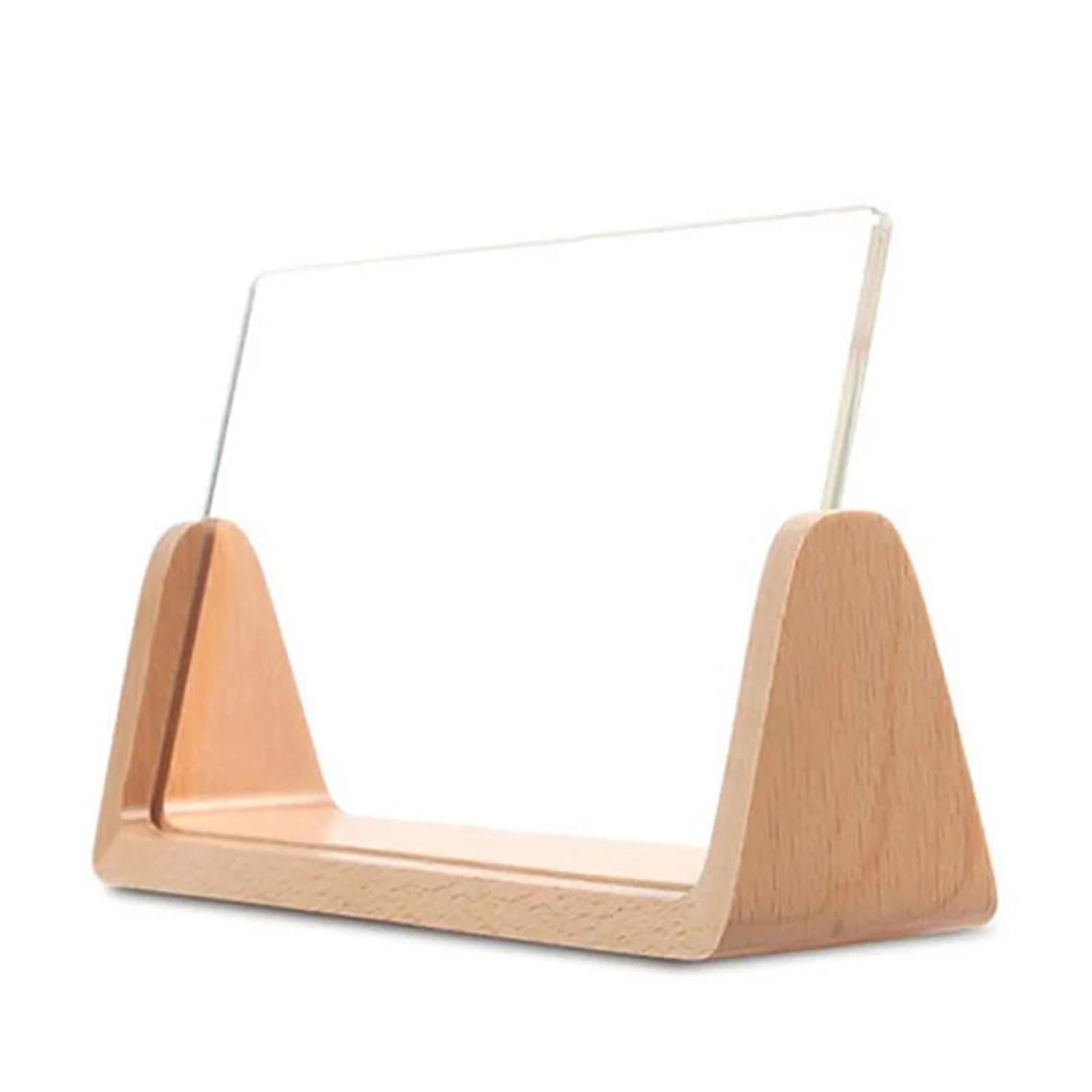 4pcs Acrylic Photo Frame Wooden Photos Frame Nordic Photo Frame For Wedding Photo Picture Frame Desktop Office Photo Decor(Beech)