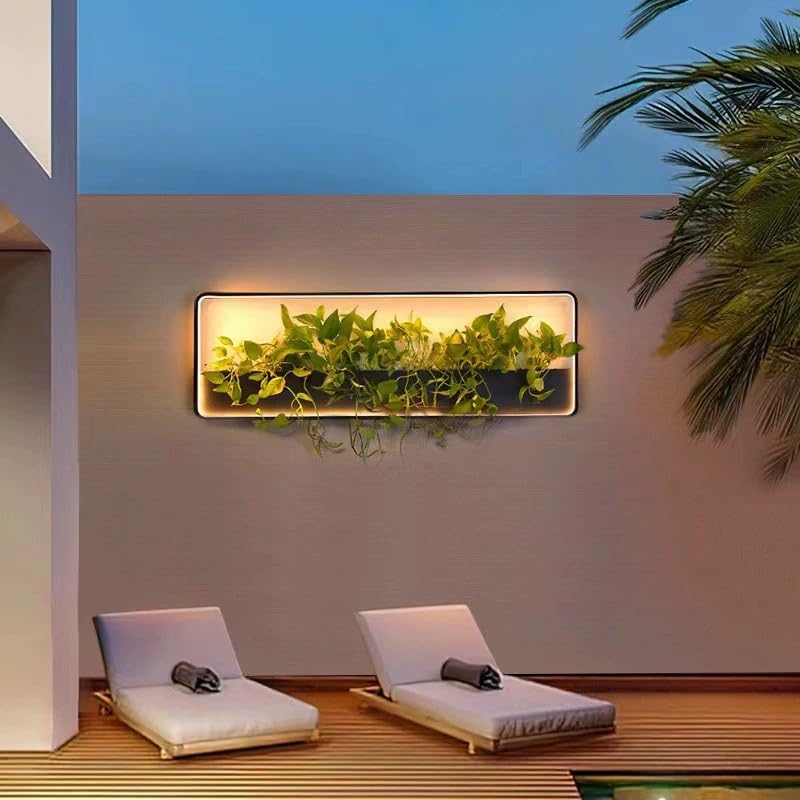 Luz para maceta elegante en formato grande para paredes de diseño exterior