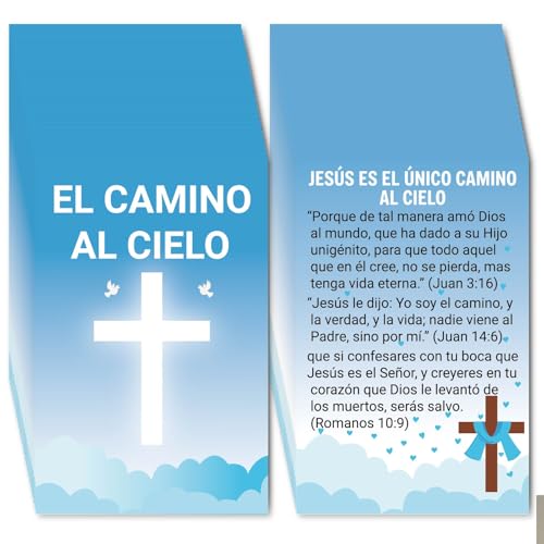 Fankya 240pcs Spanish Gospel Tracts Religious Christian Roman Road Salvation