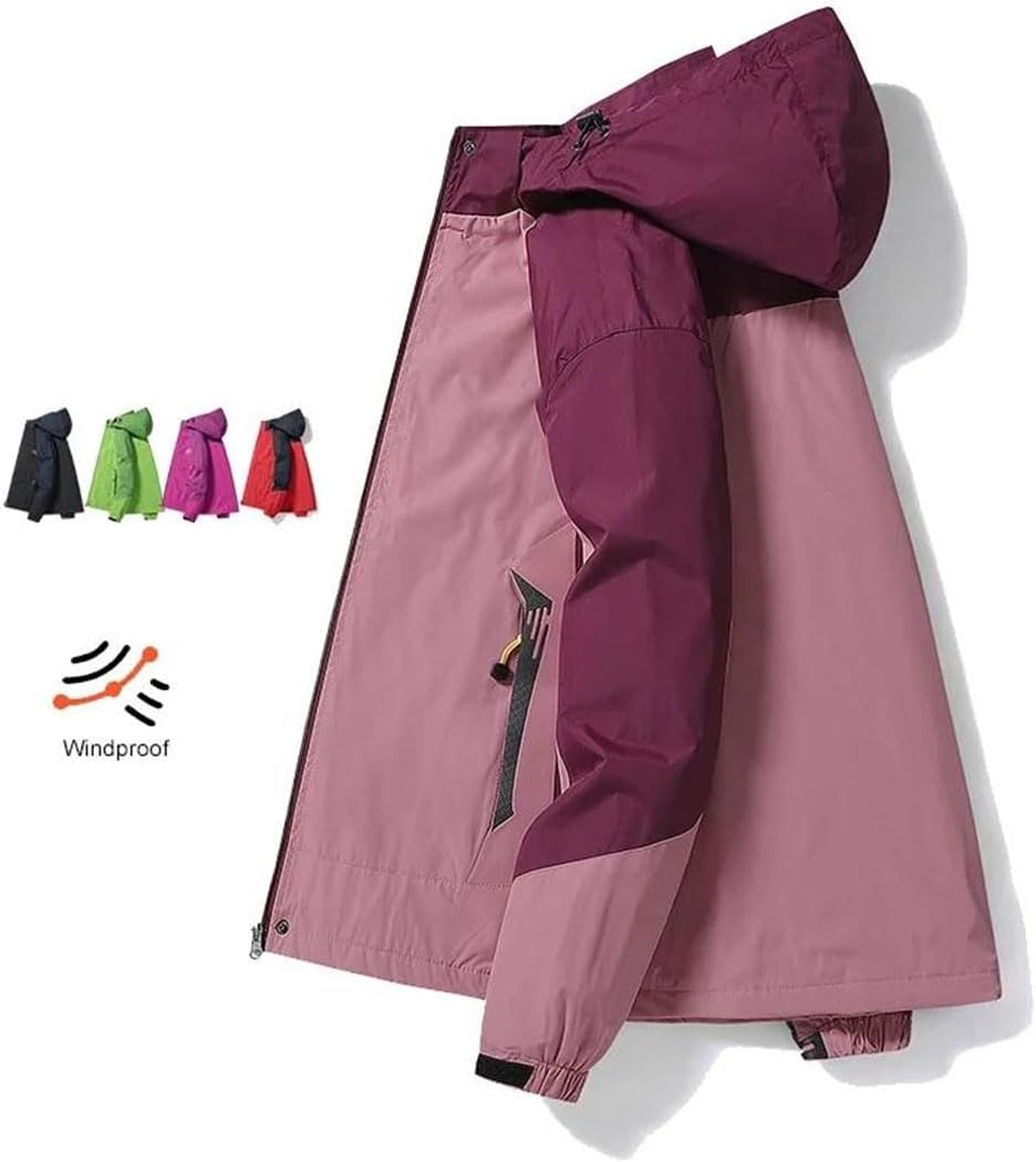 Women Outdoor Hiking Rain Coat Windbreaker Waterproof Hooded Camping Cycling Spring Trekking Jacket