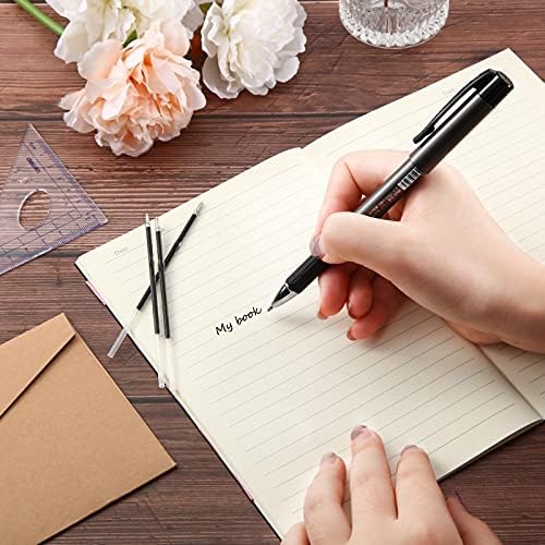 30 Pieces Pen Refills Ink Pen Refills Ballpoint Pen Refills Replacement Ballpoint Black for Retractable Pens Office College School Supplies (Black,0.7 mm)