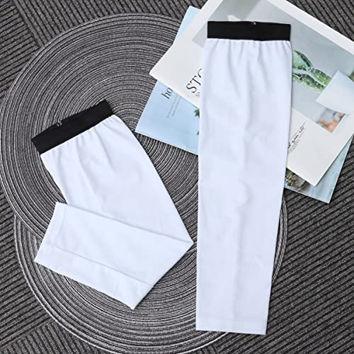 Sosoport 2 Peças- Para Protetor de Cotovelo Uv Ao Ar Livre Xlwhite Tamanho de Resfriamento Braço Cap