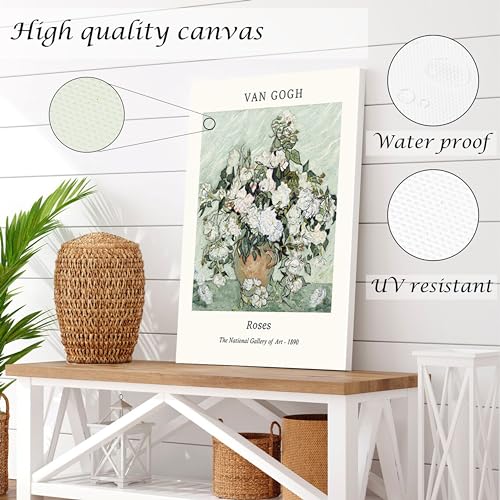 Induslyfe Framed Sage Green Vintage Wall Art Canvas Decor Set of 3, Matisse Wall Art Prints Posters Mid Century Modern Art, Aesthetic Floral Botanical wall art for bedroom, living room, bathroom 12x16 - Image 6