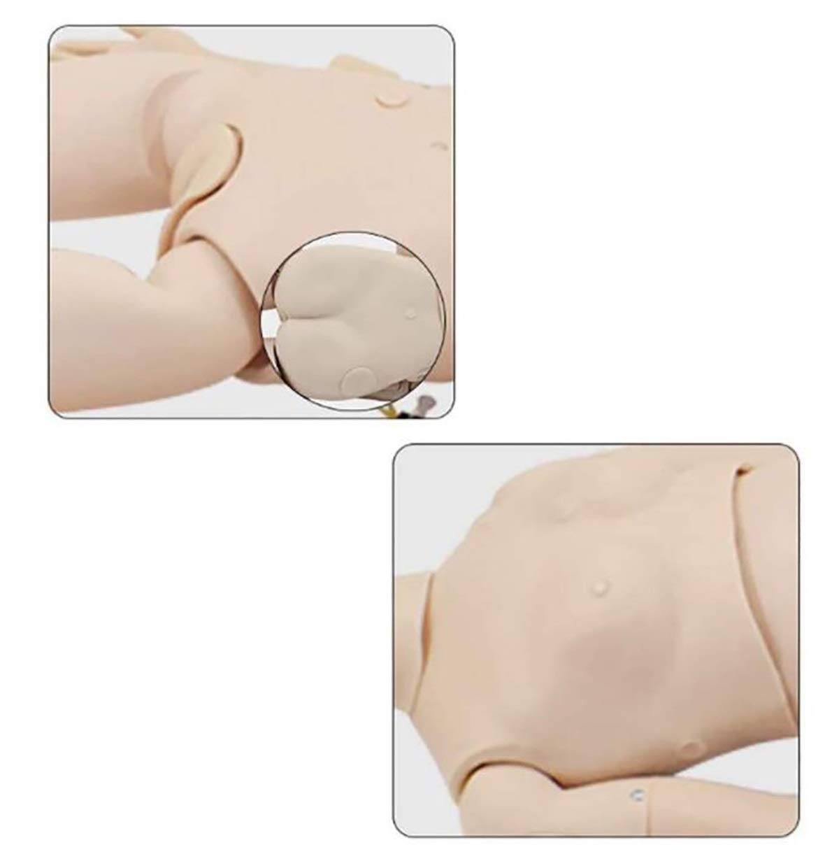 Mannequin Humain de démonstration,Mannequin de Soins Infirmiers d'enseignement de Soins aux Patients en PVC Taille réelle 170Cm pour la Formation médicale en Soins Infirmiers, Homme, Femme