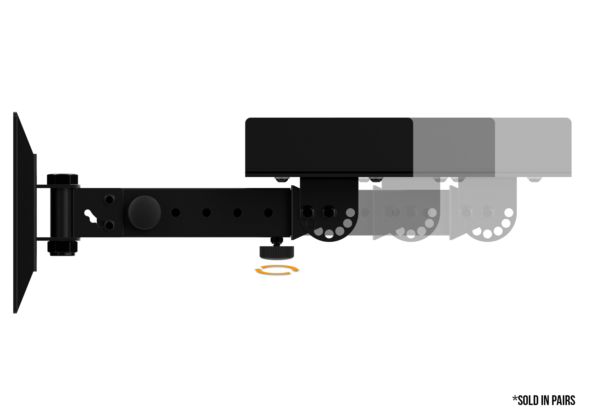 Audibax Neo STMW 1S Soportes de Pared para Monitor Estudio y Altavoz (Pareja)