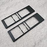 ULEIVA Ersatz Gehäuse 2 Stck Carbonoptik Schwarz kompatibel mit AVM FritzFon C5 Oberschale Cover (Carbonoptik Schwarz)