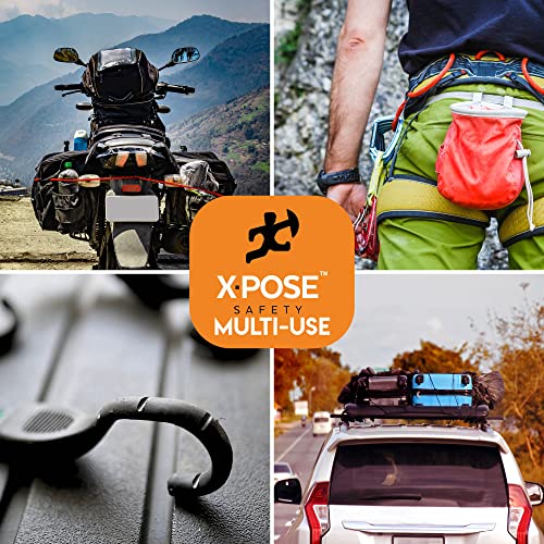 Image of Heavy Duty 32pc Bungee Cord Set with Hooks, Canopy Ties, Luggage Net & Organizer Bag - Assorted Sizes (18 inch, 24 inch, 32 inch, 40 inch) for Outdoor, Bike Racks, Motorcycles