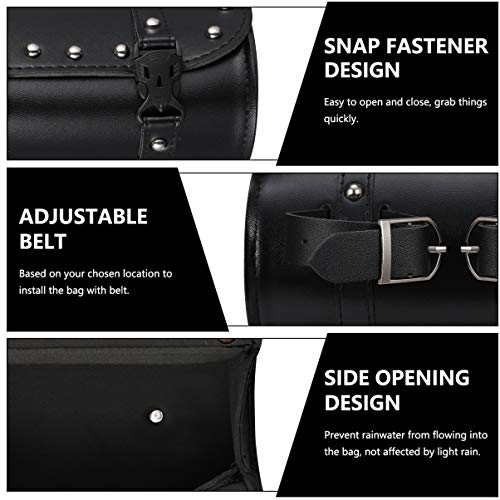 BESPORTBLE, 1 peça à prova d'água, bolsa de couro para sela, bolsa de armazenamento de motocicleta