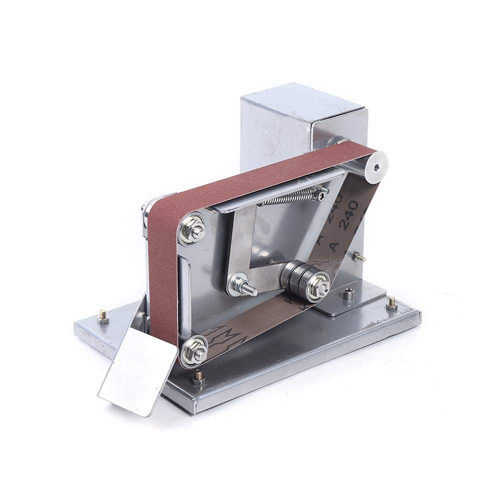 Levigatrice a nastro, levigatrice a nastro elettrico, mini levigatrice a nastro elettrico per levigatura grossolana, affilatura di tornitura in acciaio al tungsteno (110 – 240 V) motore 795
