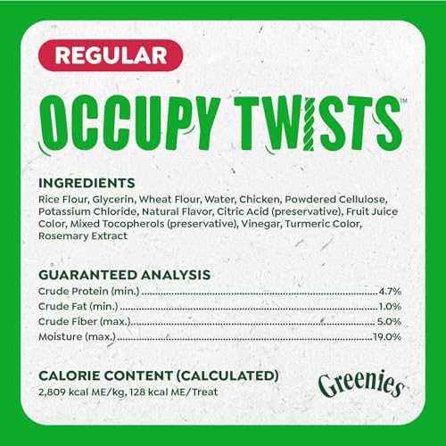 Greenies Occupy Twists Regular Breed Dog Treats, Chicken Flavor, 6 Count - image 7