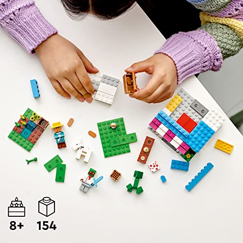 LEGO Minecraft The Bakery Building Kit 21184 Game-Inspired Minecraft Toy Set for Kids Girls Boys Age 8+ Featuring 3 Minecraft Figures and Goat, with Village and Treasure Chest Accessories, Gift Idea - Image 4