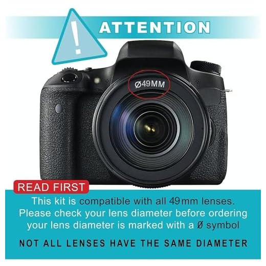 Canon EOS 49mm Accessory Bundle with Telephoto Lens