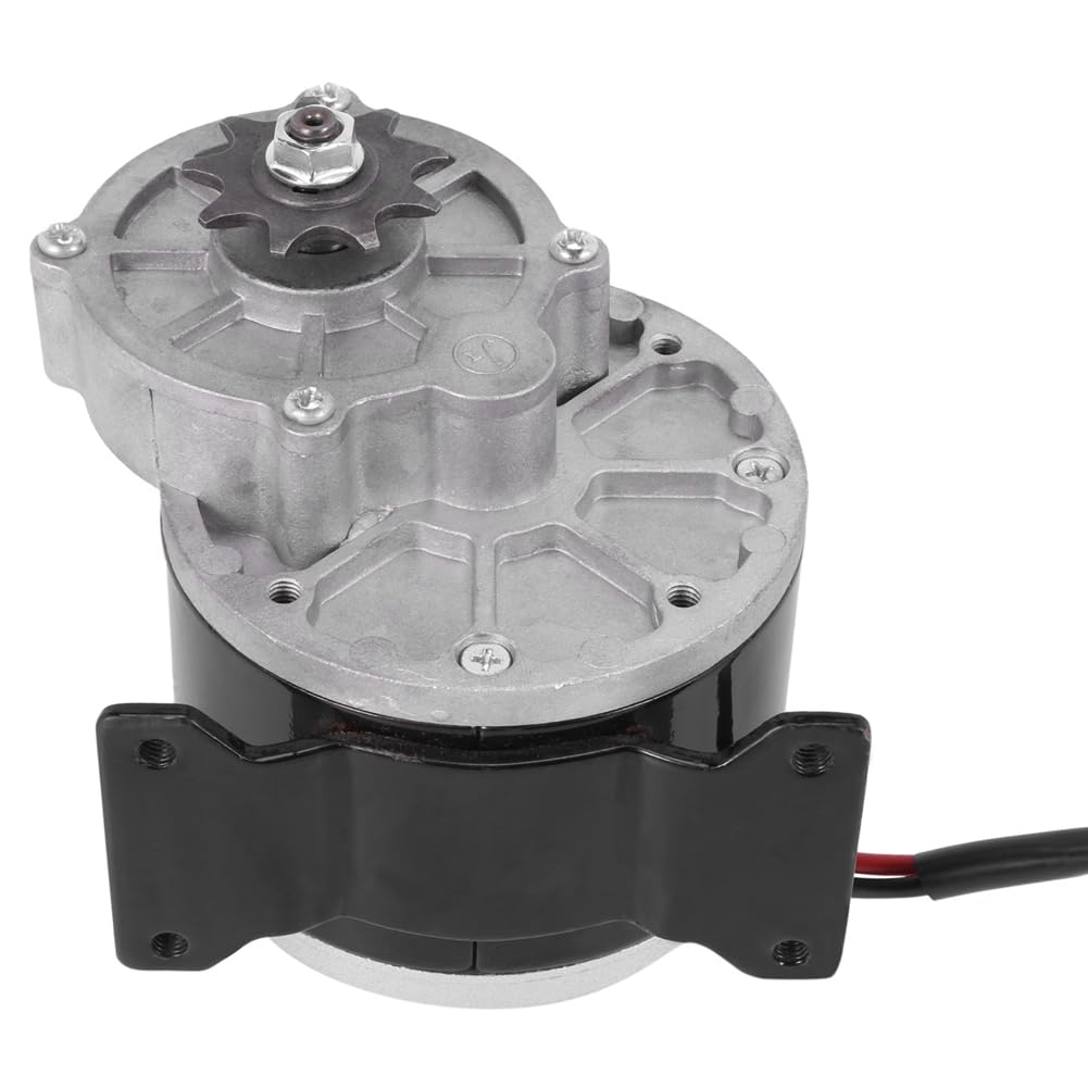 Correa Motor Eléctrico Reductor de Engranajes MY1025Z2 de 12 V y 250 W con Piñón de 9 Dientes, Motor de CC Cepillado, Reductor para Bicicletas Eléctricas y Scooters.