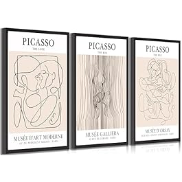 3 Pcs Neutral Abstract...