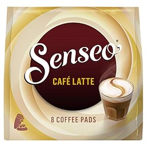 SENSEO Koffiepads Café Latte (32 Pads, Latte Pads voor SENSEO Koffiepadmachines, Latte Koffie), 4 x 8 Pads