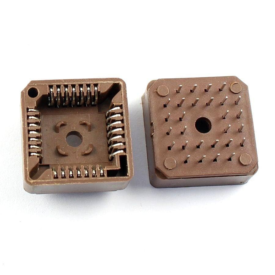 Generic 10 Pcs PLCC28 28 Pin DIP Socket Adapter PLCC Converter