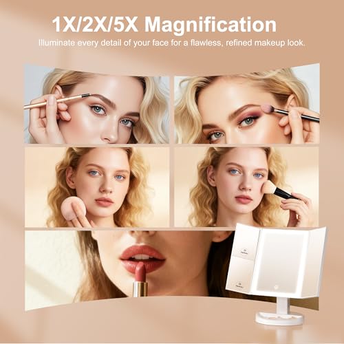 Espejo de Maquillaje LED S'bagno con 3 Modos de Luz miniatura 2