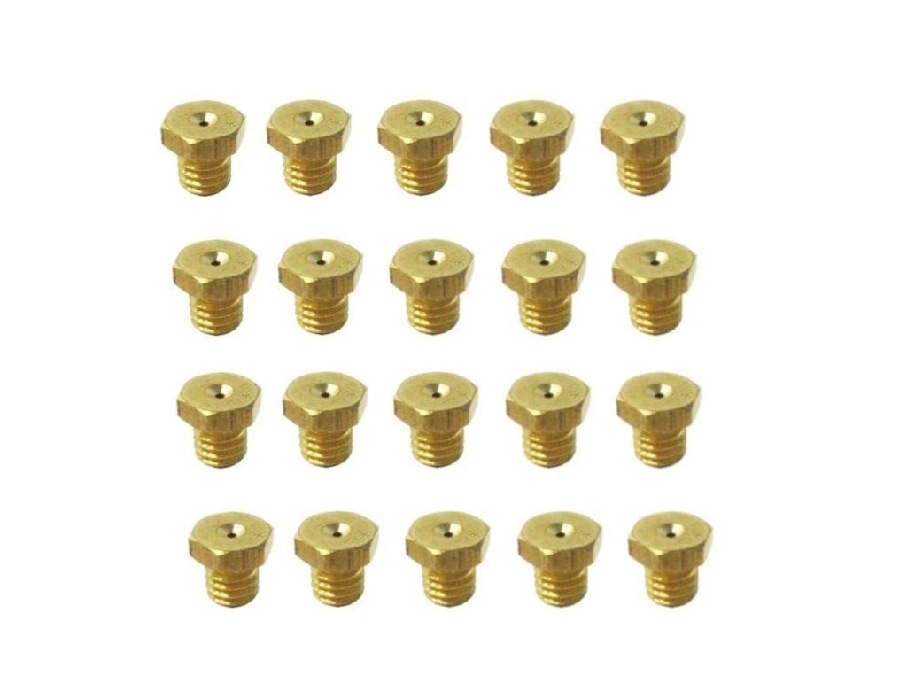 20x Düse M6 Düsen Set 76-114 - Passend für Zündapp Hercules Kreidler Bing 19 20 21 Vergaser