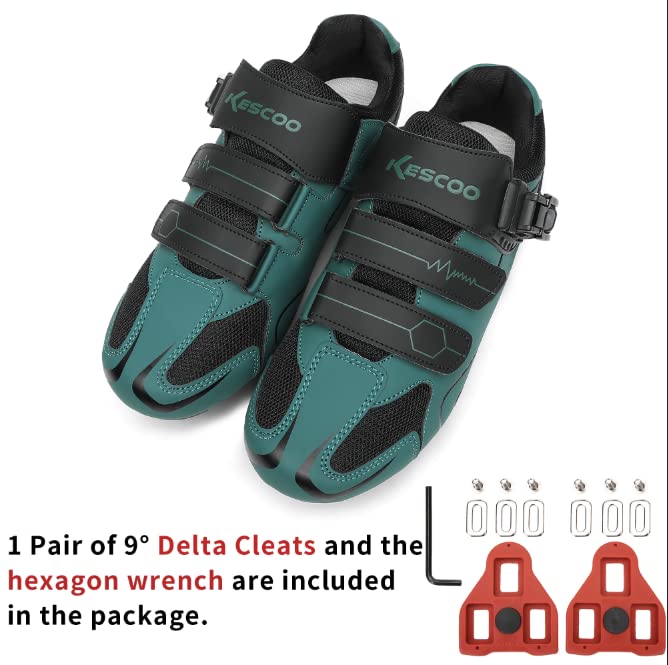 Image of Unisex Cycling Shoes Compatible with pelaton Indoor Road Bike Riding Shoes for Men and Women Delta Cleats Clip Outdoor Pedal
