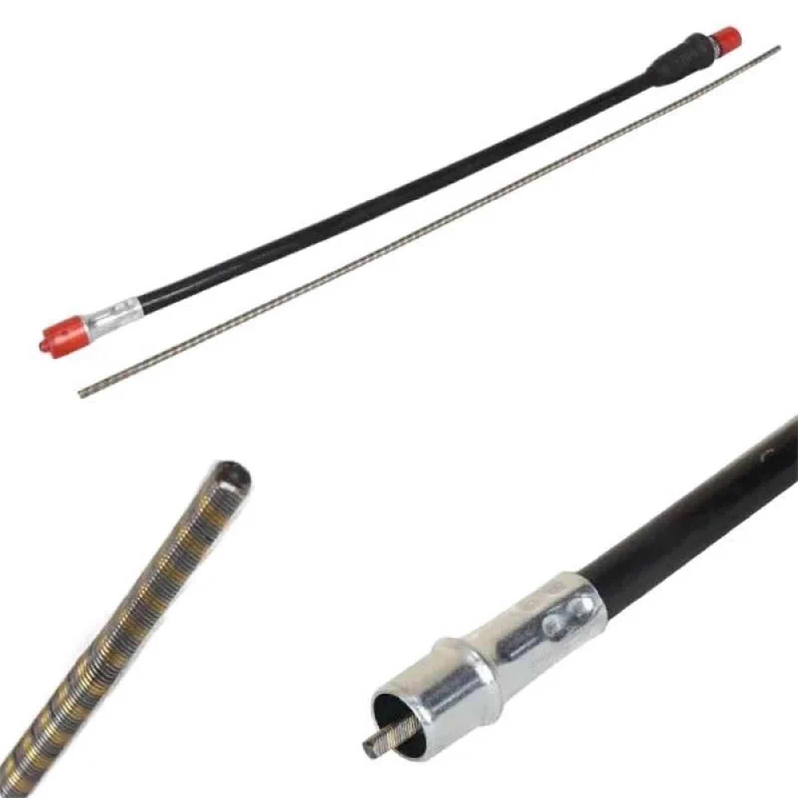 1 Pieza de Repuesto Universal for cortacésped, desbrozadora, recolector de té, Eje Blando, desbrozadora, Manguera de Eje Flexible, Eje de transmisión de cosechadora HH(Shaft Assembly)