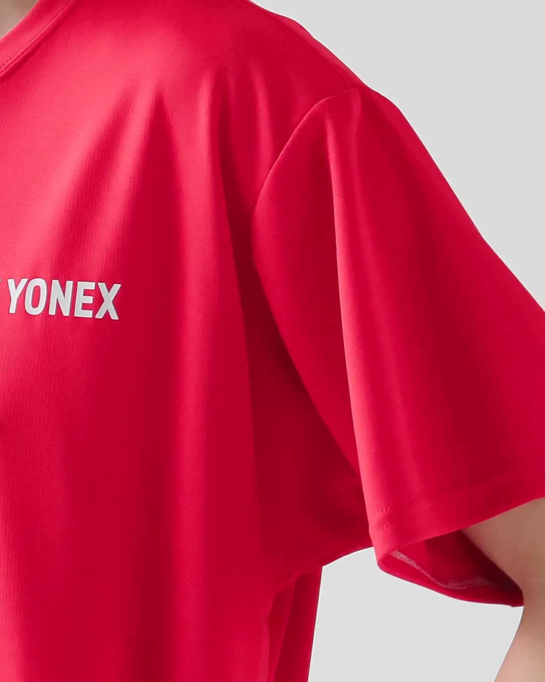 YONEX 赤 ストライプデザイン シャツ XL YONEX 『即日出荷』ヨネックス テニスウェア レディース ゲーム
