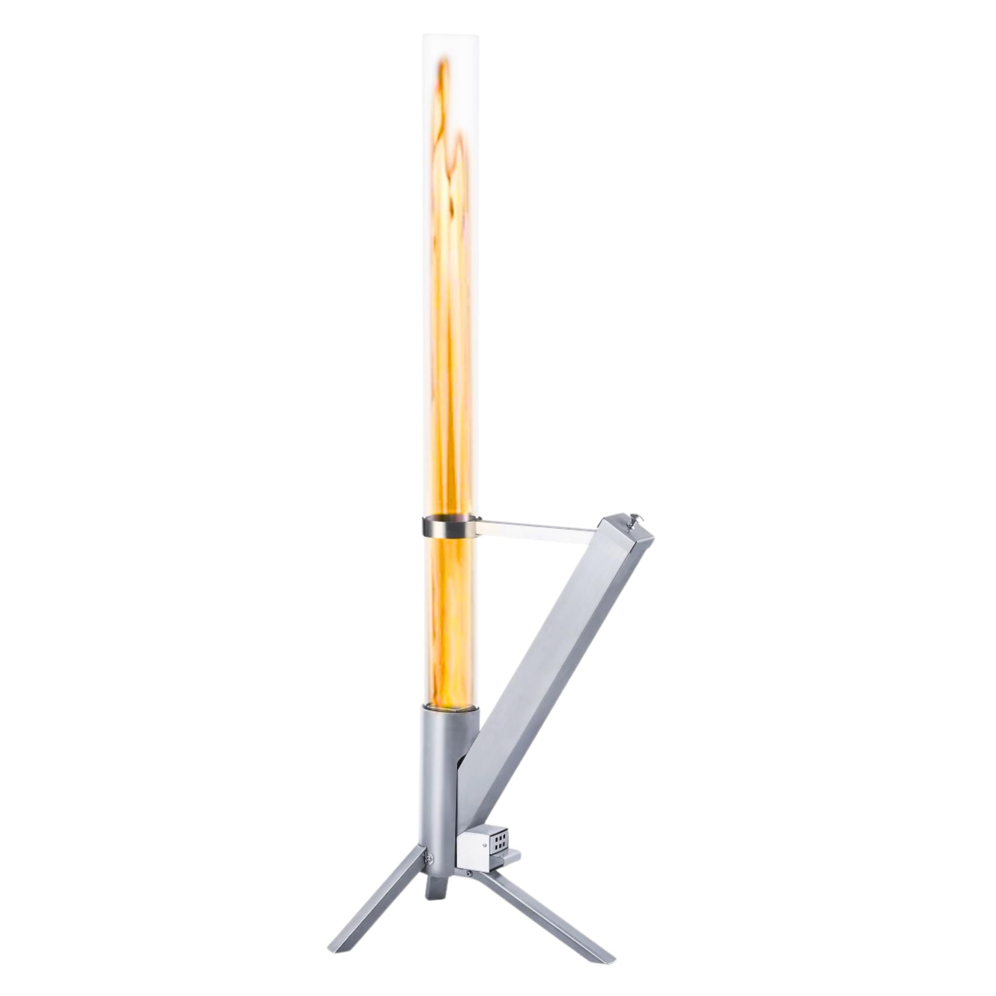 MAGIC SELECT Feuerrohr Klassik Pelletfackel tragbarer Kaminofen 128,5 cm Glasrohr dekorative Feuerstelle