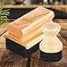 Countertop Oil Applicator | Wood Care Brush - Durable Waxing Tool for Treating Serving Trays, Salad Bowls, Serving Boards, Rustic Furniture, Culinary Accessories, Protective Maintenance Kit