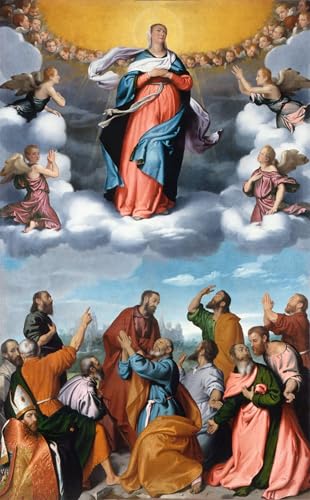 Affiche Assomption de la Vierge par Battista Moroni pour Décoration Maison Salon
