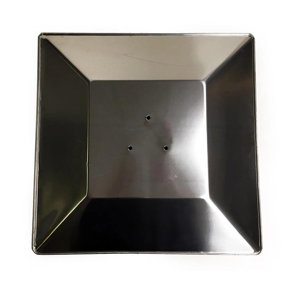 Riflettore quadrato di ricambio per riscaldatore da patio, stile piramide, in alluminio per scudo di fiamma con distanza tra i fori di 7 cm o 11 cm, argento