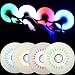 JCCHT Luminescence Roller Skate Wheels 60mm 62mm 64mm 68mm 70mm 72mm 76mm 80mm Light up Single Inline Skate Wheels with Bearings 8-Pack,White,80mm