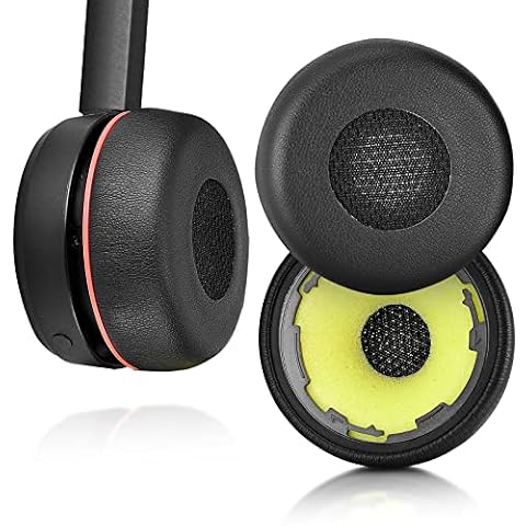 Zamienne nauszniki poduszki pokrowiec części naprawcze kompatybilne z Jabra Evolve 75 75+ / 75 UC / 75MS