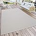 Tappeto da Esterni per terrazza e Balcone, da Cucina, Tinta Unita, Crema-Beige, Dimensione:80x150 cm