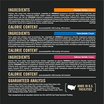 Purina Pro Plan High Protein Wet Cat Food Pate All Life Stages Classic Entree Variety Pack