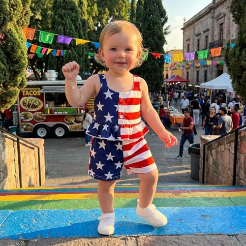 Image of Little Toddler Kids Girl Clothes Set 1-8 Years Summer Outfits Solid Color Tank Tops & Shorts